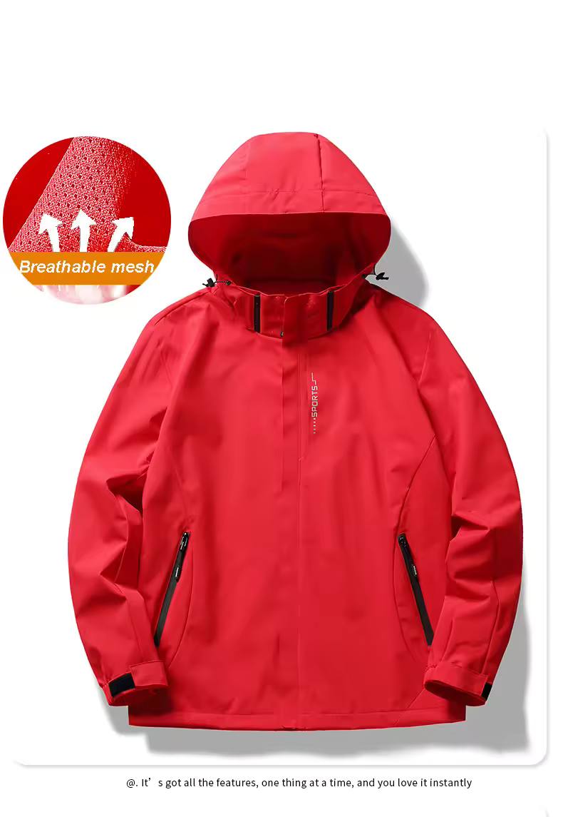کاپشن دوپوش Outdoor مدل 6268 – ضدباد و آب‌گریز مخصوص کوهنوردی و آفرود