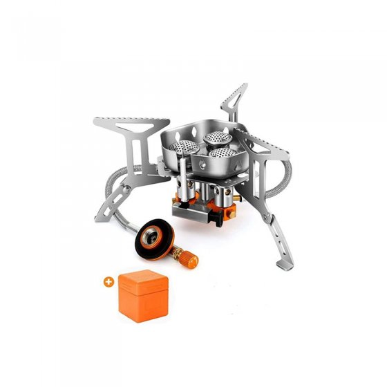 اجاق کوهنوردی شلنگ‌دار تاشو مدل ZYH-003 | قدرت 5800 وات و فندک سرخود