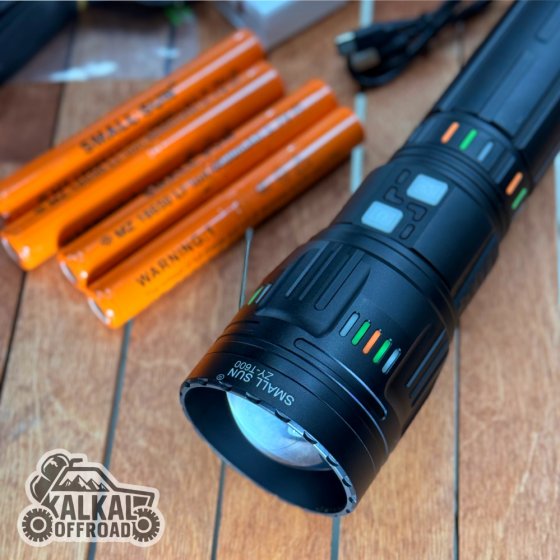 چراغ قوه اسمال سان مدل SmallSun ZY-T600 جعبه فلزی