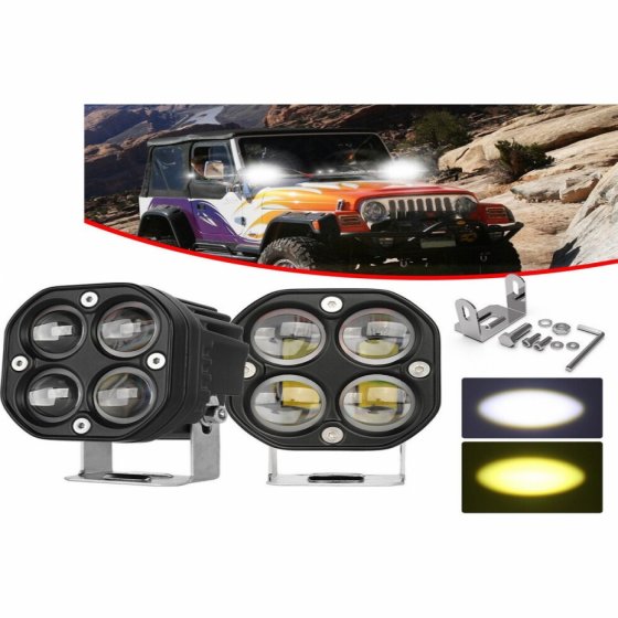 پروژکتور 3 اینچ لنزدار توبیز TBS S40W PRO LED سفید و زرد (تکی)