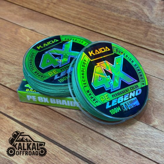 نخ ماهیگیری بریشم X4 کایدا KAIDA مدل Super Strength طول 100 متر