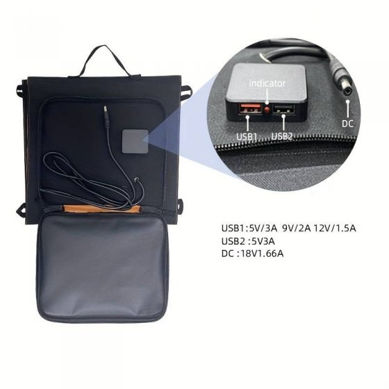 پنل خورشیدی سولار تاشو 30 وات CL-ZD1830 پنل خورشیدی سولار تاشو 30 وات CL-ZD1830