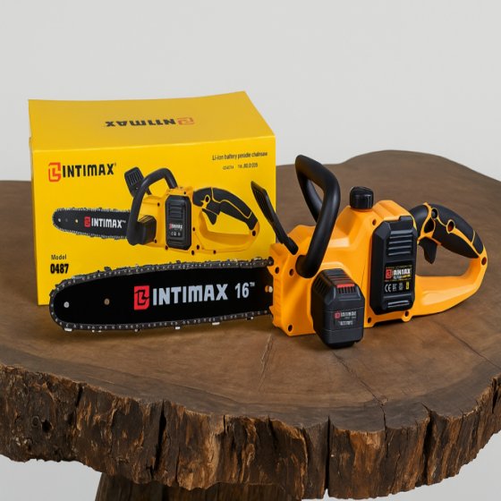 اره زنجیری شارژی ۴۰سانت جفت باتری اینتیمکس مدل intimax-0487