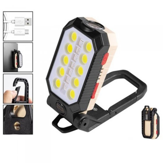 چراغ شارژی آهنربایی و کمپینگ مدل W599B